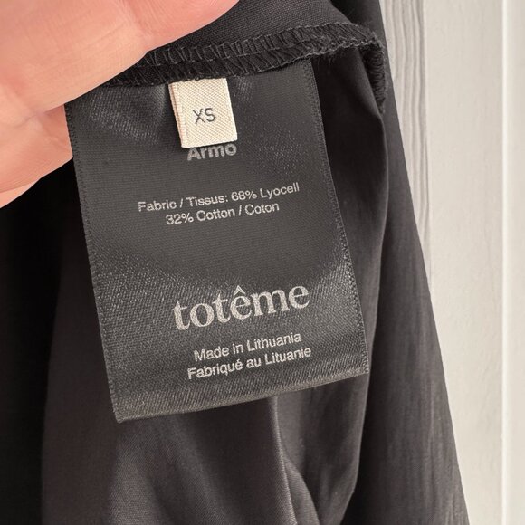 Toteme "Armo" Blouse in Black, Size XS (fits like a S/M) - Picture 8 of 10
